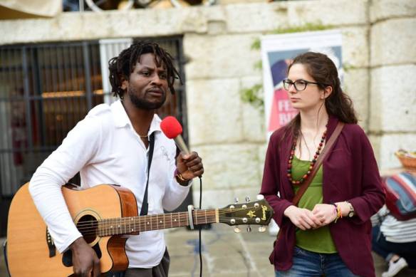 Anna Zanellato e John Mpaliza a Vicenza per la pace